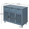 Vatros 3 Door 3 Drawer Storange Cabinet American Sideboard Cabinet - 3 of 4