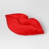 Lips Forever Throw Pillow Berry - Room Essentials™: Velvet Novelty Shape, Polyester Fill, Spot Clean, Indoor Use - image 3 of 4