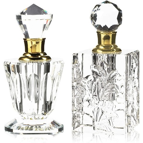  KIT TOWN Refillable Perfume Bottle 2 Pack Glass