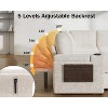Dyonery 110" Modular Sectional Sleeper Sofa: L-Shaped, 7-Seat Chenille, Pull-Out Bed, USB Ports, Cup Holders, Storage Chaise, Tool-Free Setup - 2 of 4