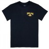 Mens Lone Star Beer Blazing Saddles Black Front and Back Print T-Shirt - 3 of 4