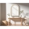 Elegant Lighting Arch Cornhusk Mirror 30x42 in Linen White - 2 of 4