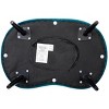BirdRock Home Tufted Oblong Ottoman - Velvet Foot Stool - Teal - 4 of 4