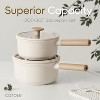 CAROTE 12 Pcs Pots and Pans Set, Nonstick Ceramic Cookware Sets, Health Non Stick Induction Cookware Kitchen Granite Cooking Set - 4 of 4