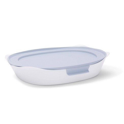 Rubbermaid DuraLite Glass Bakeware 2.5qt Glass Bakeware, Baking Dish, Cake  Pan, or Casserole Dish with Lid