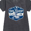 - Peanuts - Snoopy and Woodstock Ski Shop Graphic Short Sleeve Fleece Dress - 2 of 4