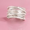 Ross-Simons 0.25 ct. t.w. Diamond Highway Ring in Sterling Silver - 3 of 4