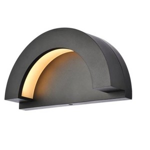 Elegant Lighting Raine Integrated LED wall sconce in black - 1 of 4