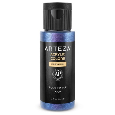 Arteza Iridescent Acrylic Professional Artist Paint, 60ml Bottle, Single Color, Royal Purple P6 (ARTZ-9989)