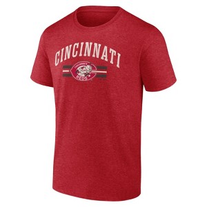 MLB Cincinnati Reds Men's Bi-Blend Short Sleeve T-Shirt - 1 of 3