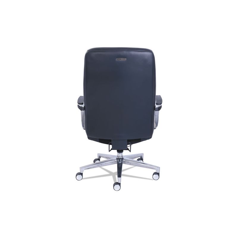 La-Z-Boy Commercial 2000 High-Back Executive Chair, Dynamic Lumbar Support, Supports 300lb, 20" to 23" Seat Height, Black, Silver Base, 5 of 8