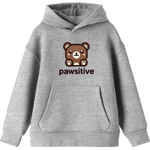 Pawsitive Bear Youth Long Sleeve Hoodie - 1 of 2