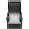 Juvale Single Grid Wrist Watch Box with Pillow (Black, Faux Leather) - 4 of 4