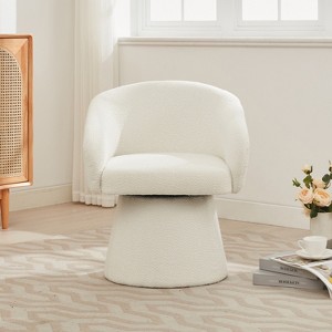 Christopher Knight Home Thane Mid-Century Modern Swivel Corduroy Upholstered Accent Chair - 1 of 4