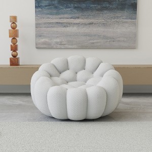 WJSHome Single Bubble Couches for Living Room, Memory Foam Round Bubble Sofa, 3D Honeycomb Shape Curved Sofas for Living Room, Small Space - 1 of 2