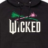 Men's - Wicked - Wand And Broomstick Logo -Mens Long Sleeve Fleece Pullover Hoodie Graphic Fleece Pullover Hoodie - 2 of 4