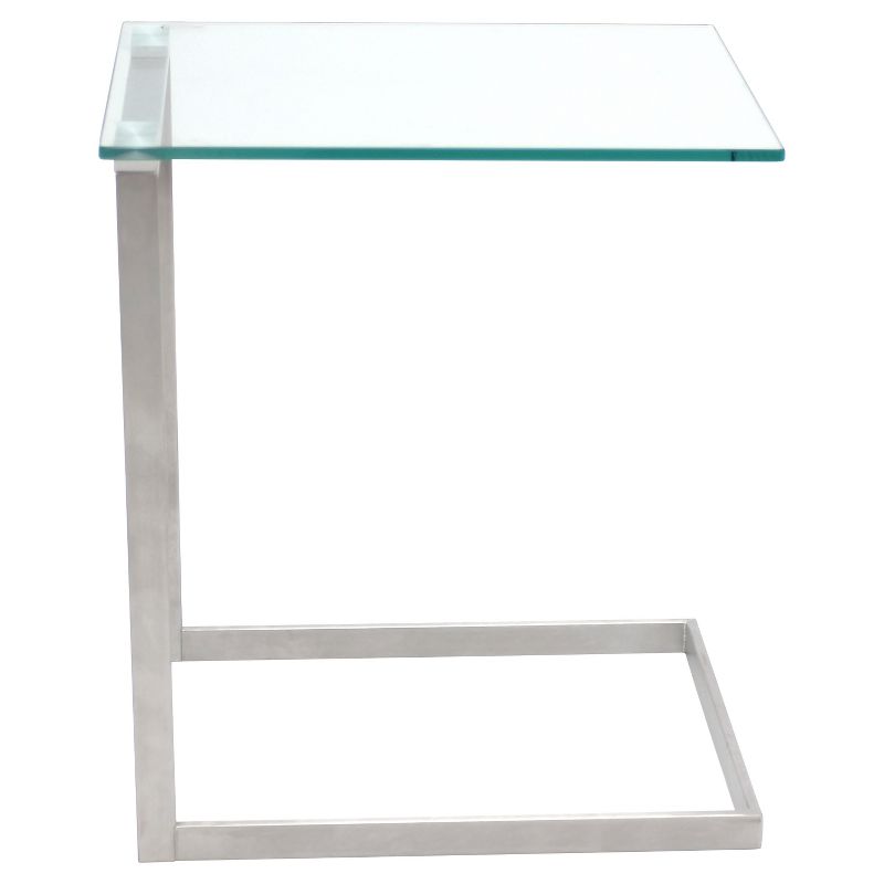 Zenn Glass End Table Clear - LumiSource, 1 of 7