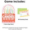 Big Dot of Happiness Party Time - How Many Candies Happy Birthday Party Game - 1 Stand and 40 Cards - Candy Guessing Game - 3 of 4