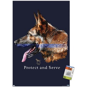 Trends International Jim Baldwin - Protect & Serve Unframed Wall Poster Prints - 1 of 4