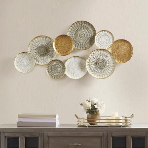 MAYEERTY Two-tone 2-piece Wood Panel Wall Decor Set - 1 of 4
