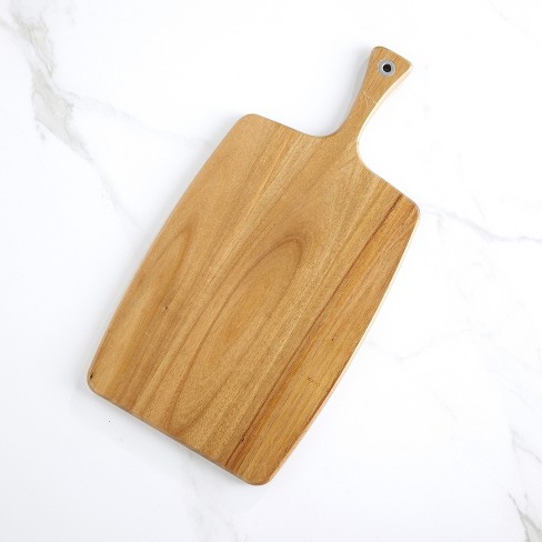 Lakeside Rectangle Cutting Board - Charcuterie Serving Tray with Handle - image 1 of 2