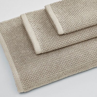 Kids' Beige Cotton Popcorn Texture Washcloth Set