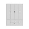 FUFU&GAGA Minimalism Wood - Grain Wardrobe Armoire with Ample Storage - 6 - Door Closet for Bedroom Organization - 4 of 4