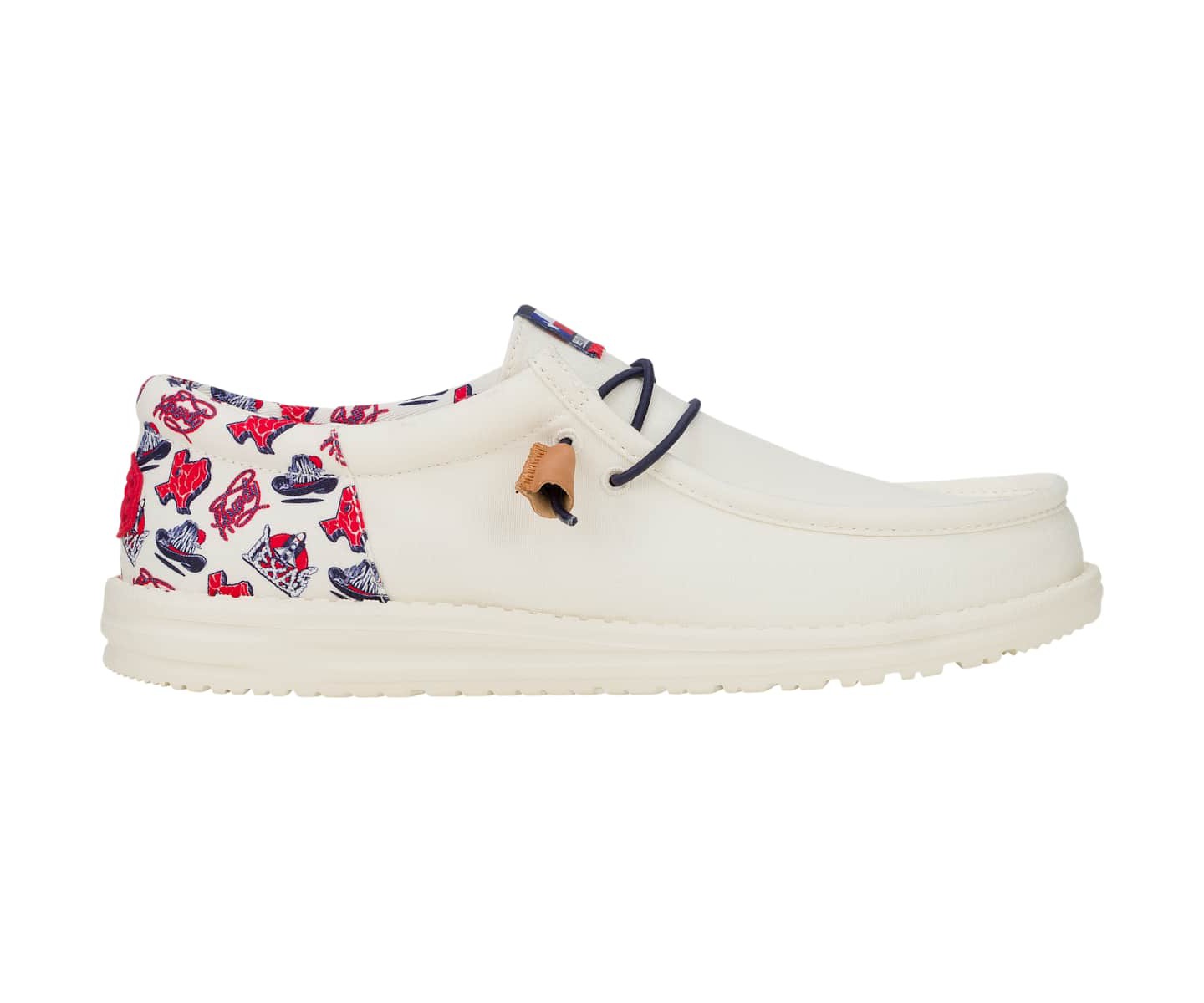 HEYDUDE Men Wally Funk True Texas, Off White, 12, цвет: Белый — фото 1