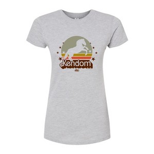Women's - Barbie - Kendom Western Fitted Graphic T-Shirt - 1 of 3