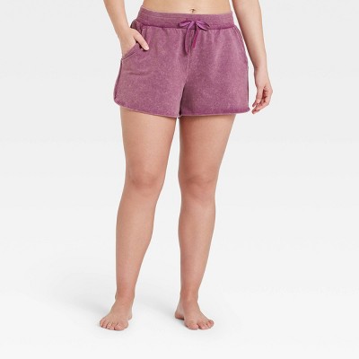 Women s Mid Rise Fleece Shorts 3.5 All in Motion 8482