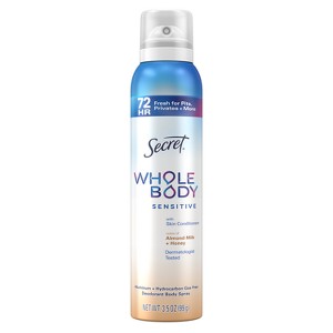 Secret Whole Body Deodorant Spray - Almond Honey - 3.5oz - 1 of 4