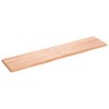vidaXL Wall Shelf Light Brown 70.9 in.x15.7 in.x(0.8 in.-1.6 in.) Treated Solid Wood Oak - 2 of 4