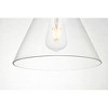 Elegant Lighting Destry 1 Light Black Pendant With Clear Glass - 4 of 4