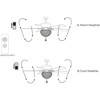 Warehouse Of Tiffany Taliko Black 52" 3-Light Lighted Ceiling Fan 2 Color with Remote Control - 3 of 3