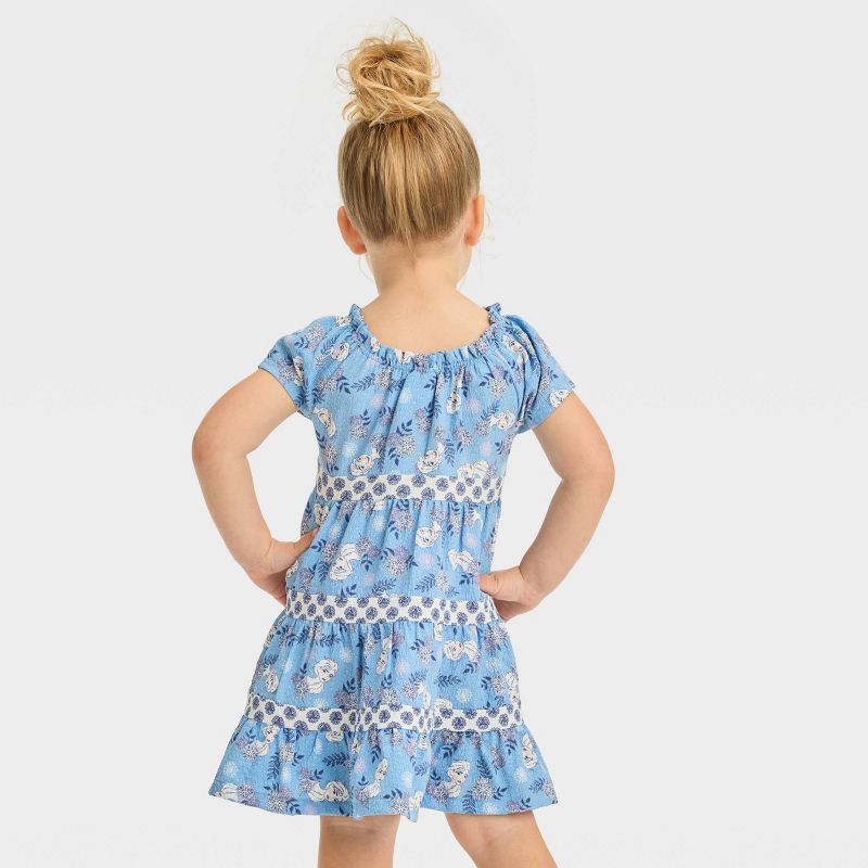 Toddler Girls&#39; Disney Frozen Elsa A-Line Dress - Blue, 2 of 4