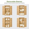 Storage Shed Wooden Utility Tool Shed 3 Tier Terrace Lockers Outdoor Wooden Tool Storage Cabinet For Lawn Garden Patio Backyard - 3 of 4