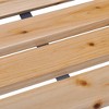 vidaXL Patio Bench, 44.1" Solid Wood Fir - 3 of 4