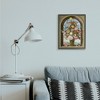 Stupell Industries Vintage Floral Bouquet Gothic Window Framed Giclee Art - 3 of 4
