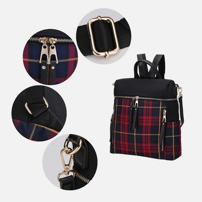 MKF Collection Nishi Women's Plaid Backpack Bag by Mia K- Mustard — фото 4