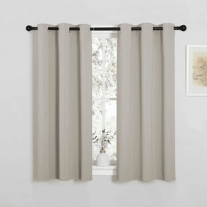 NICETOWN Grommet Top Blackout Curtains, Thermal Insulated Noise Reducing Window Drapes (Set of 2) - 1 of 4