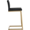 Parma Performance Vegan Leather and Gold Stainless Steel Counter Stool - Set of 2 White  15.75"W x 20"D x 36.2"H - 4 of 4