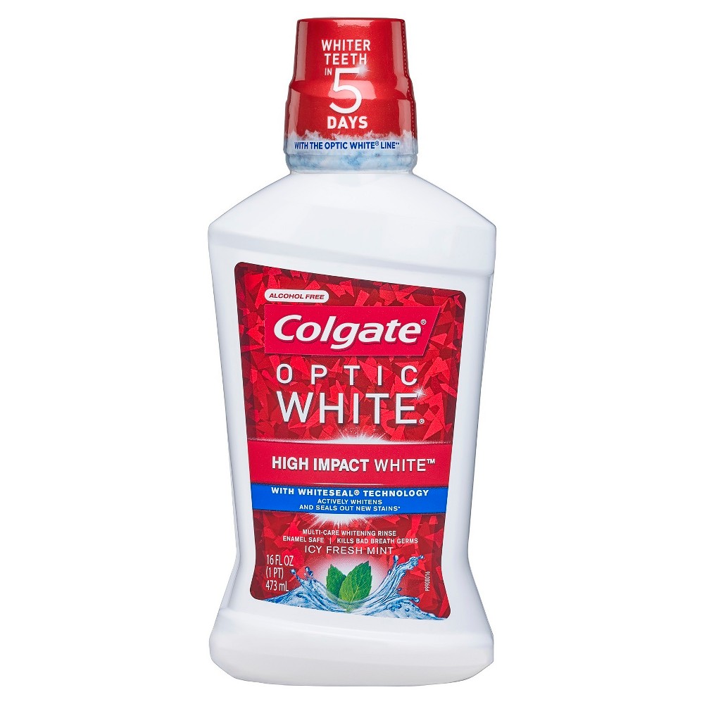 UPC 035000671110 product image for Colgate Optic White Whitening Mouthwash Fresh Mint - 16 fl oz | upcitemdb.com