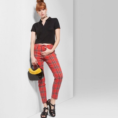 wild fable red plaid pants