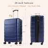 FURNIinspire Luggage Expandable Hardside Suitcase Carry On Luggage Checked Luggage, 28 Inch Rolling Luggage With TSA Lock, Blue, 12"*18"*29.5" - 3 of 4