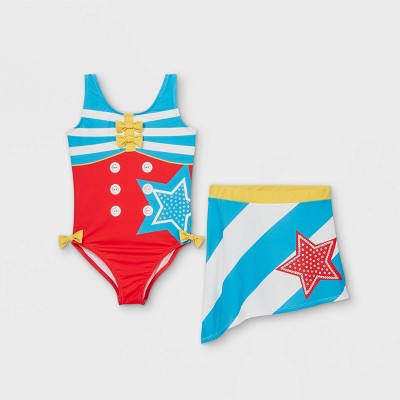 Multicolored Girls One Piece Swimsuits Target