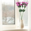 REGALWOVEN Home Decor Artificial Eustoma Lisianthus Long Stem Flowers 26" 6 Pcs - 4 of 4
