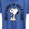 Women's - Peanuts - Self Love Is Self Care Short Sleeve Graphic T-Shirt - 2 of 4