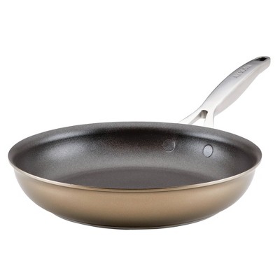 Anolon X Hybrid 10 Nonstick Induction Frying Pan Super Dark Gray : Target