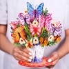 Paper Love HugePop 3D Butterfly Bouquet Pop Up Card, with Detachable Paper Flower Bouquet, For All Occasions - Jumbo 10" x 14" Cards - 2 of 4