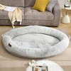 Bencmate Pet Bed Human Size Memory Foam Dog Bed with Storage Pocket Plush Cover Non Slip Bottom Standard Size, Light Gray, 35.43"*17.32"*11.81" - 2 of 4